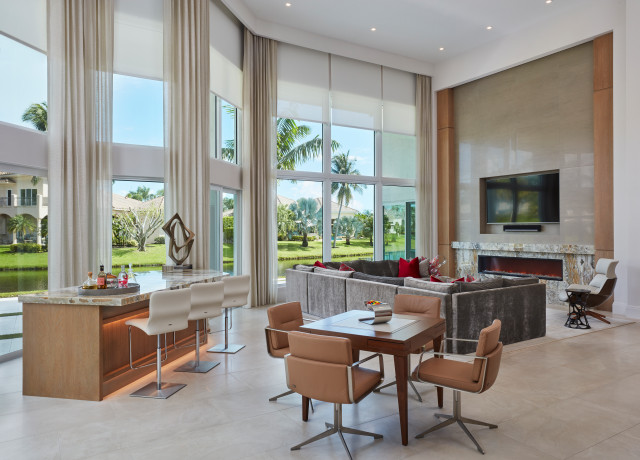 Boca Raton Fl Contemporary Living Room Miami By