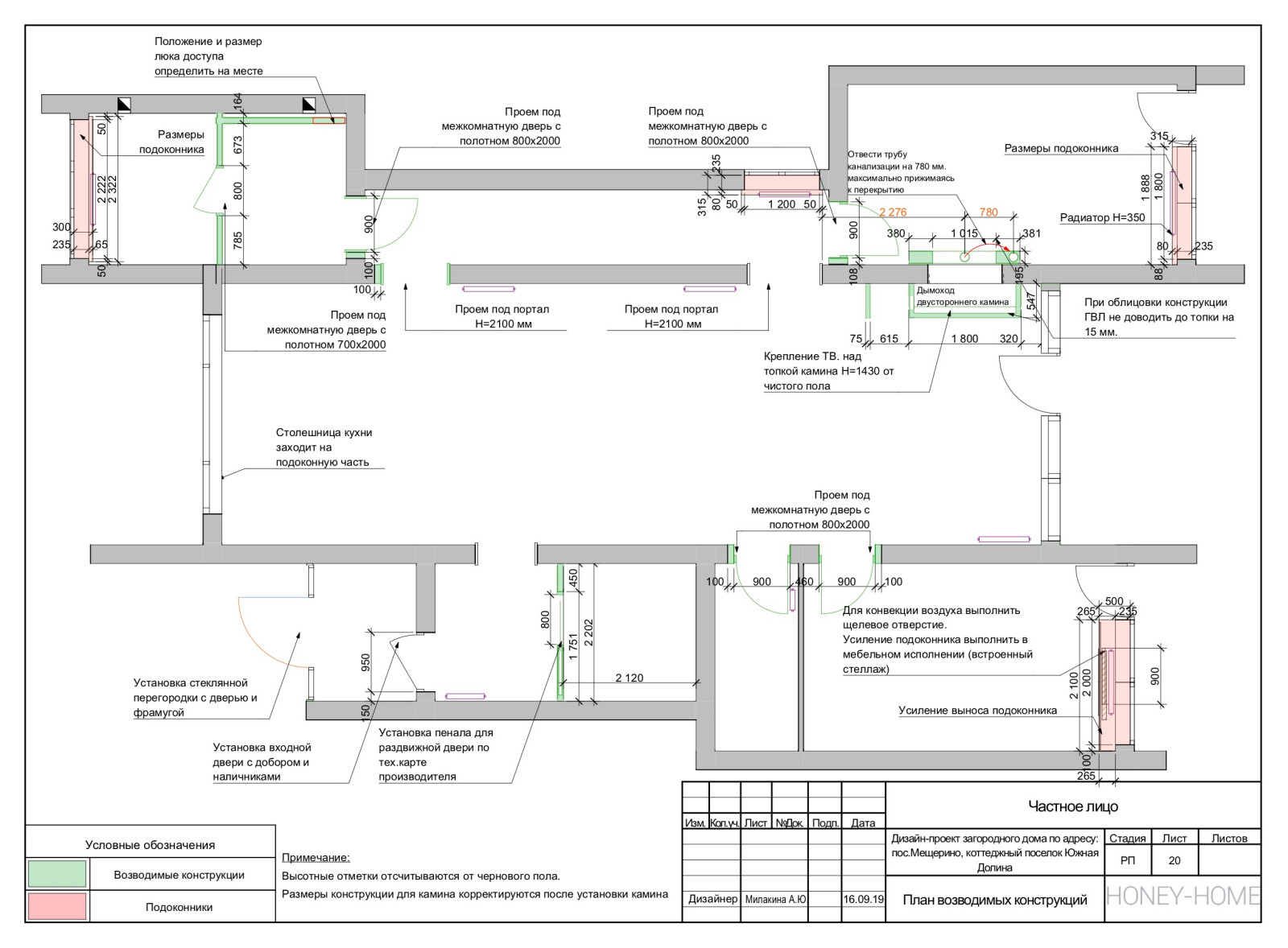 Рабочая часть; загородный дома 240 кв.м.
