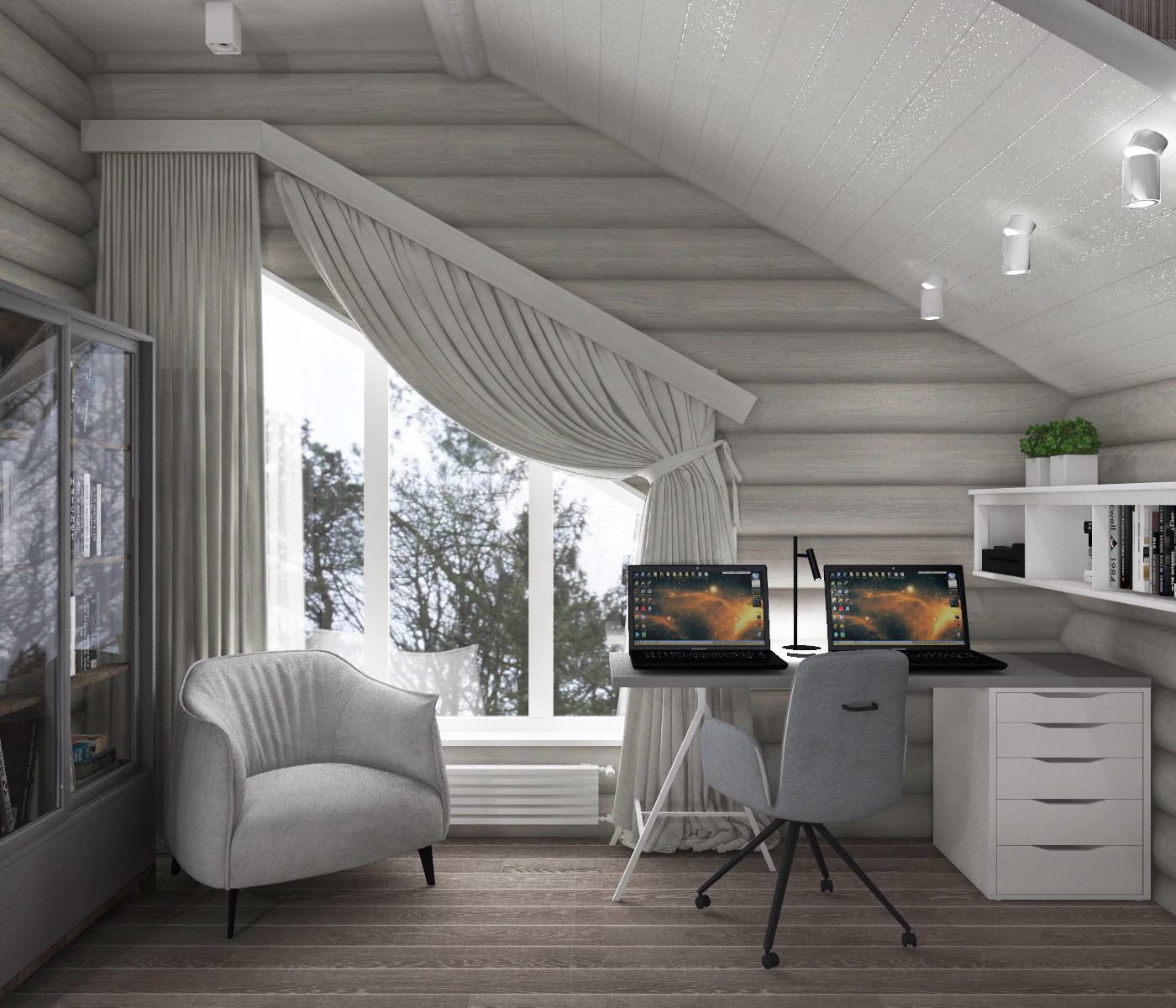 Проект загородного дома из сруба