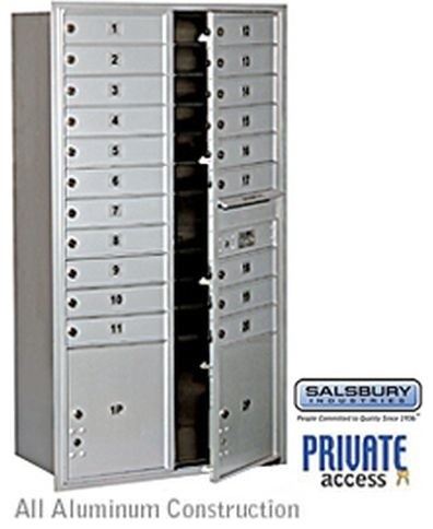 4C Horizontal Mailbox - Maximum Height Unit - Double Column - 20 MB1 Doors