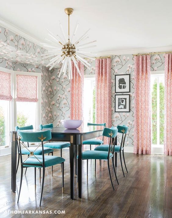 Design ideas for an eclectic dining room in Austin.