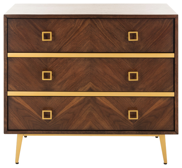 Safavieh Katia 3 Drawer Chest Contemporary Accent Chests And