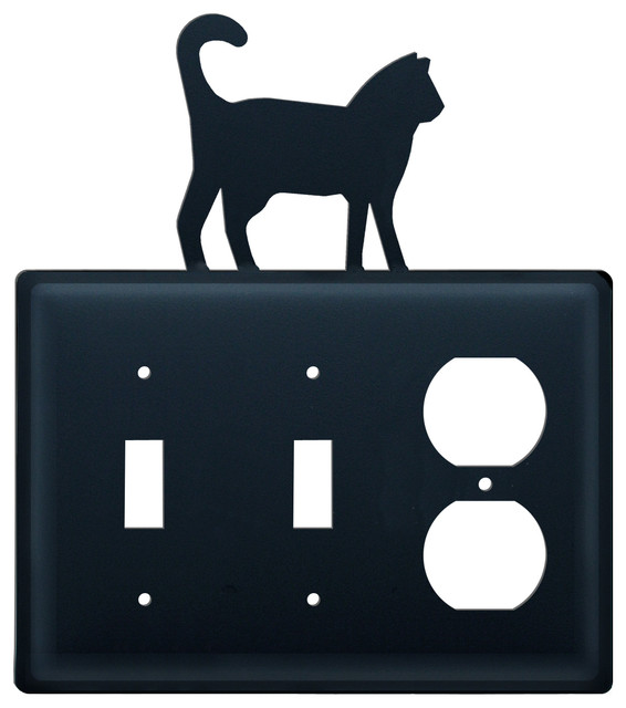 Double Switch and Single Outlet Cover Contemporary Switch Plates And Outlet Covers by