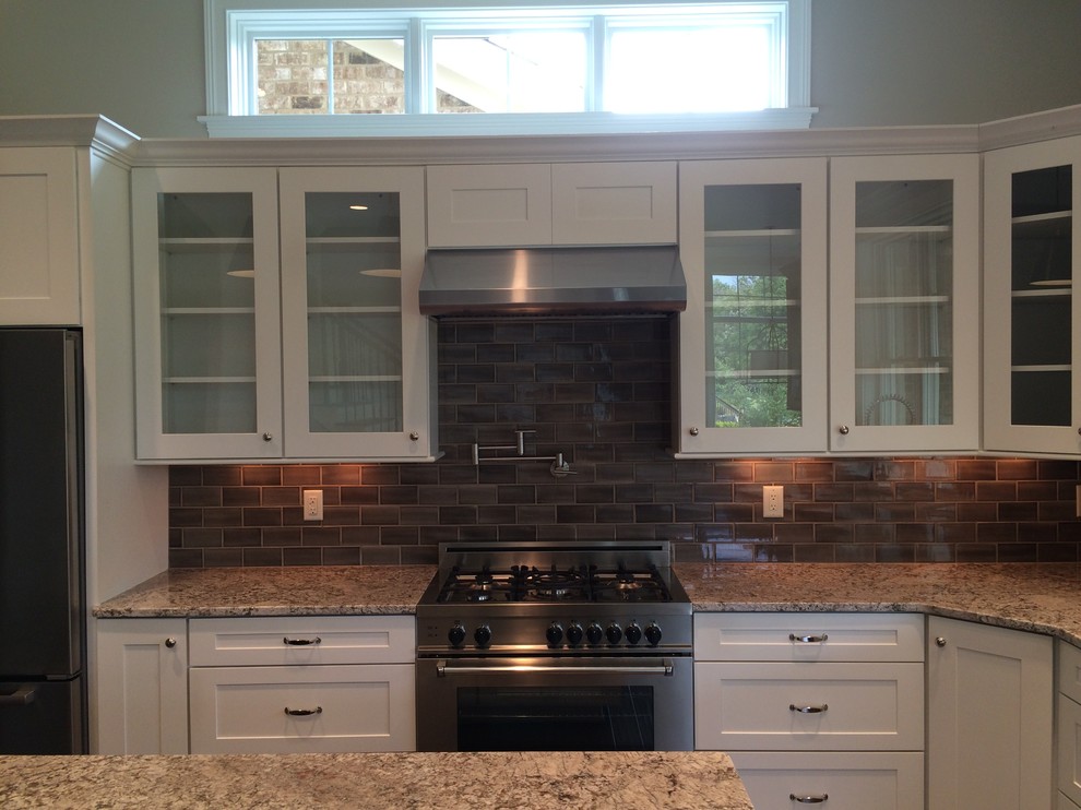 Example of a transitional kitchen design in Indianapolis