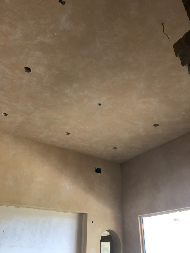 Transitional home design photo in Austin