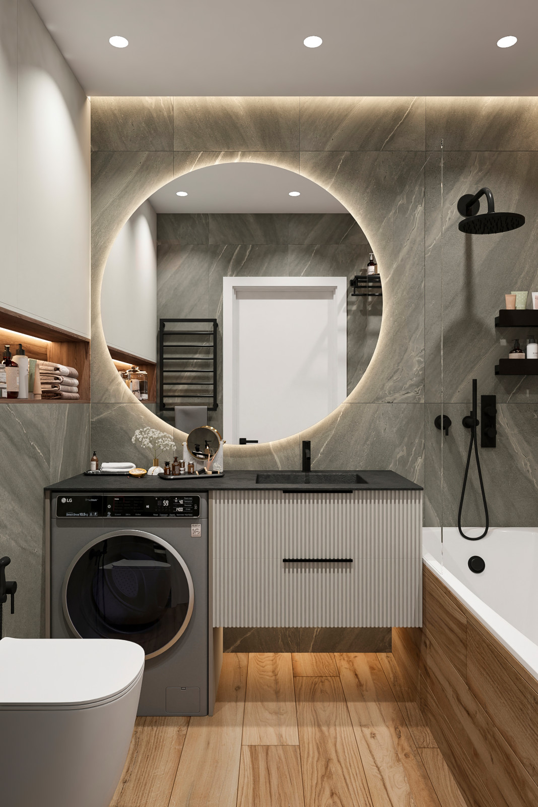 Дизайн квартиры в ЖК "Октябрьский" г.Тюмень