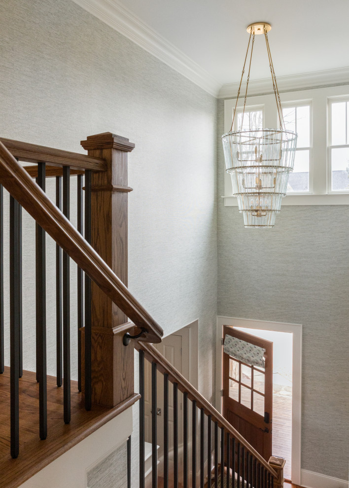 Staircase - transitional staircase idea in Charlotte