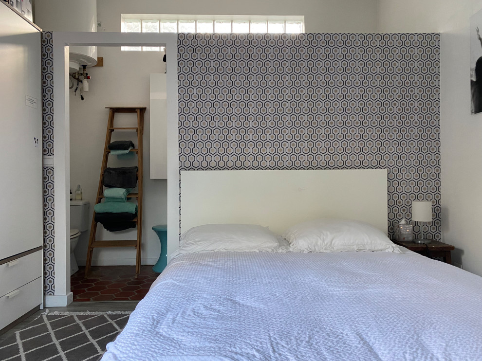BOIS-COLOMBES Transformation d'un abri de jardin en studio - Bedroom