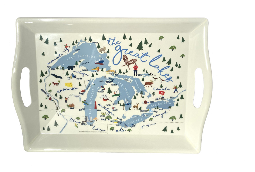 Great Lakes 2Handle Tray Beach Style Serving Trays by Galleyware