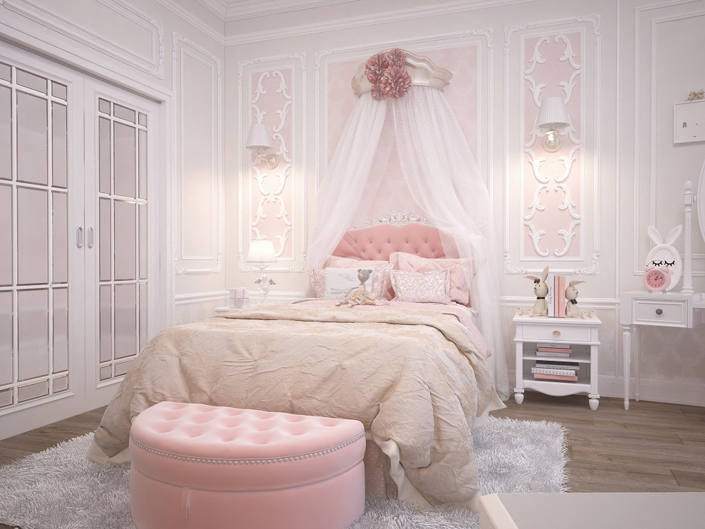 Розовая детская принцессы