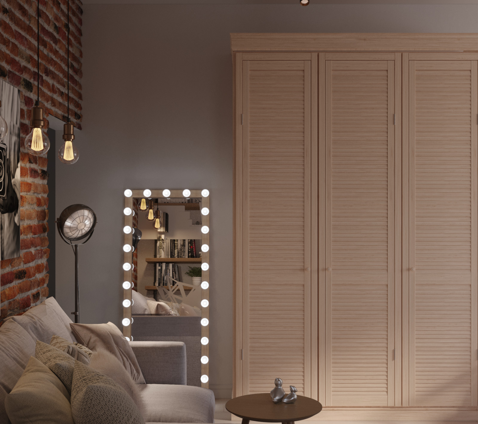 Гостиная в светлых тонах