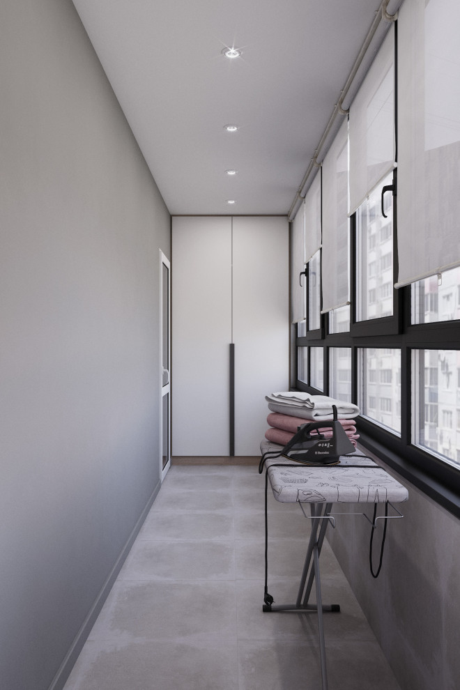 Квартира выполнена в современном стиле