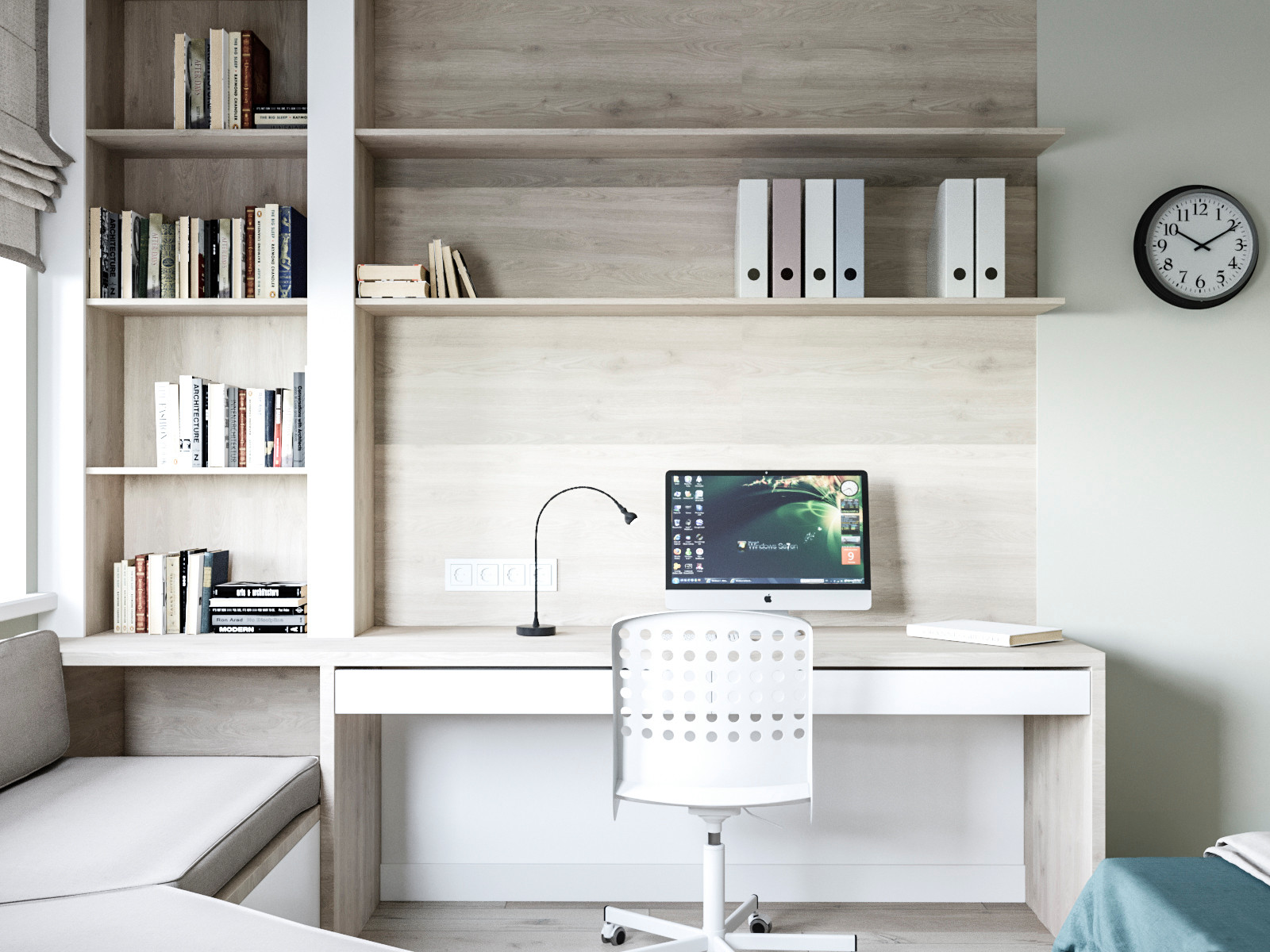 Трехкомнатная квартира в свежих оттенках