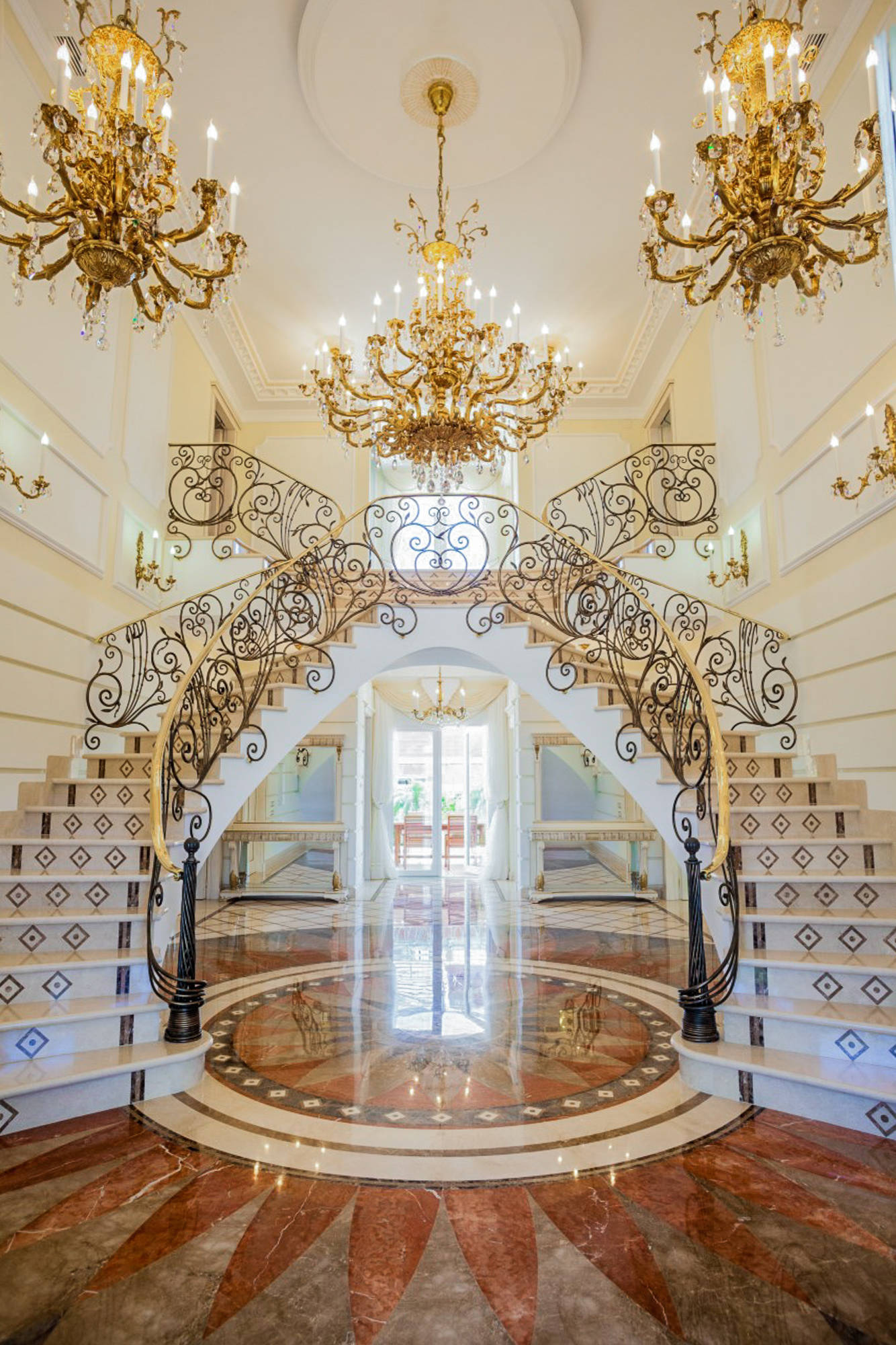 Double Staircase Entryway