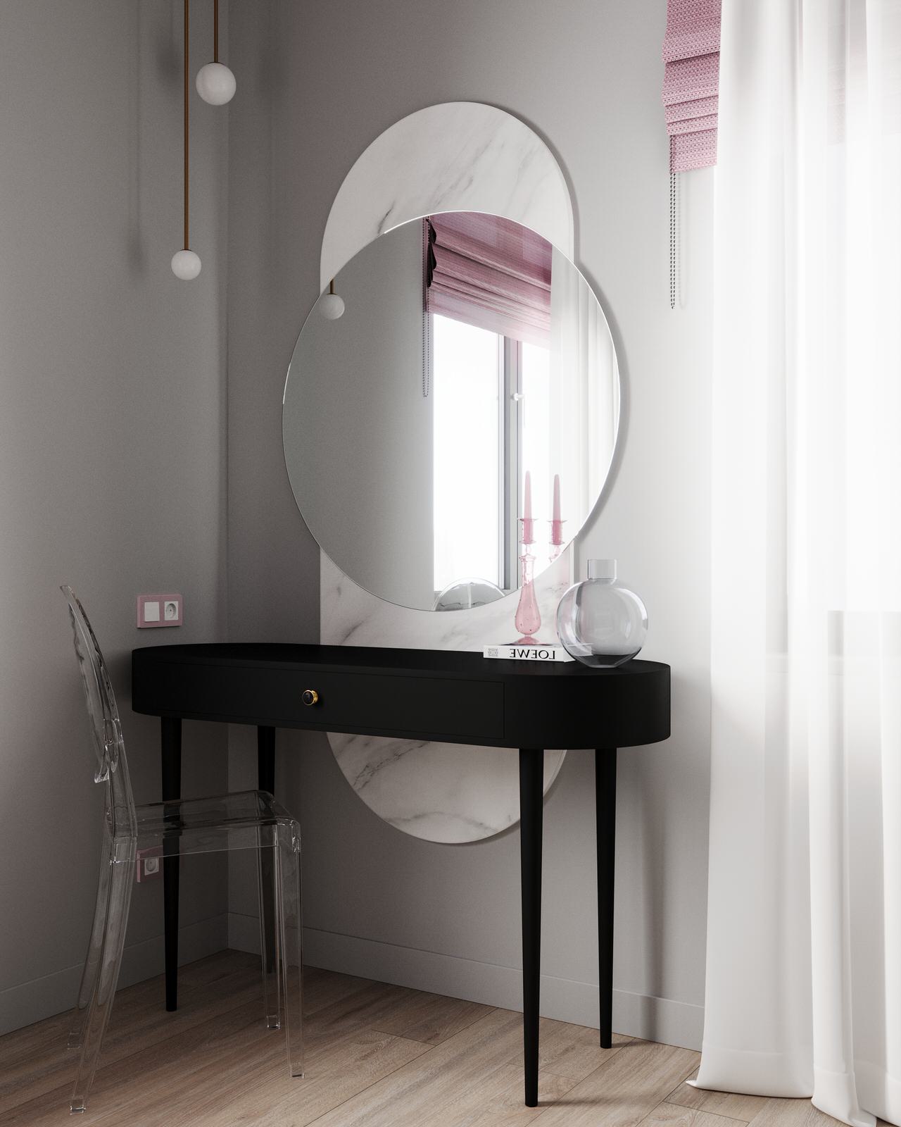 Стильный дом с красными акцентами