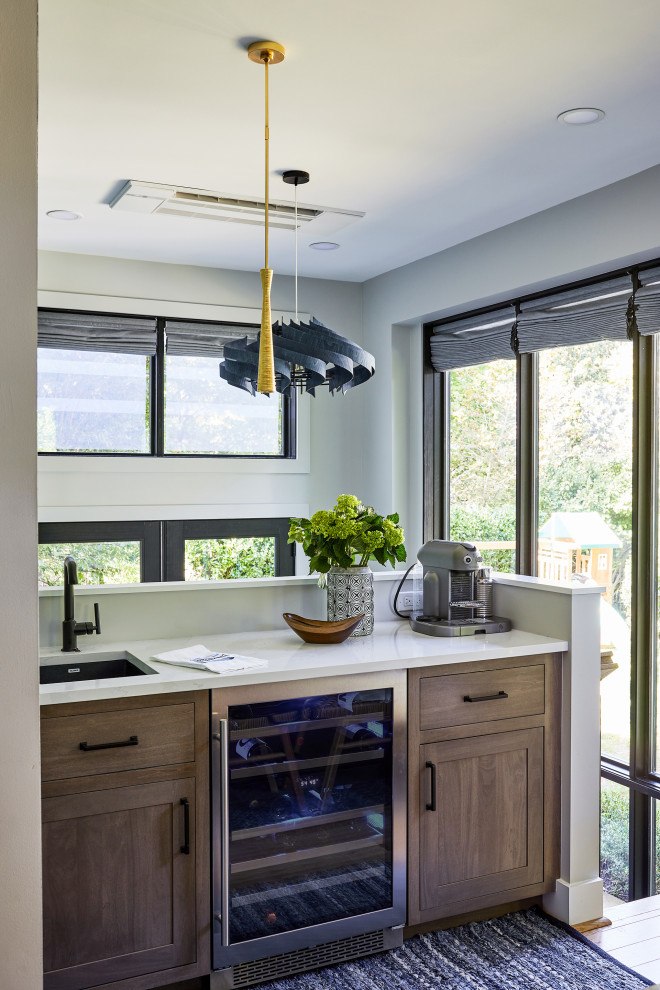 Chevy Chase, MD Full House Remodel Transitional Home Bar DC