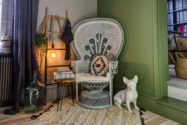 Salon Bohemian tropical-living-room