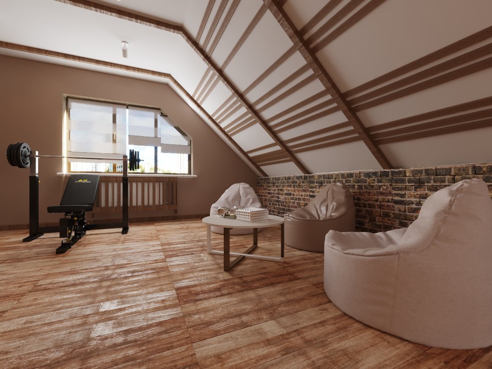 Загородный дом в современном лофте