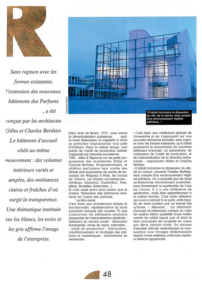 Site Industriel R&D Parfums - Loiret