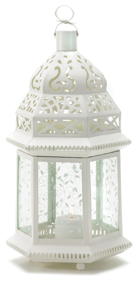 Large White Moroccan Lantern