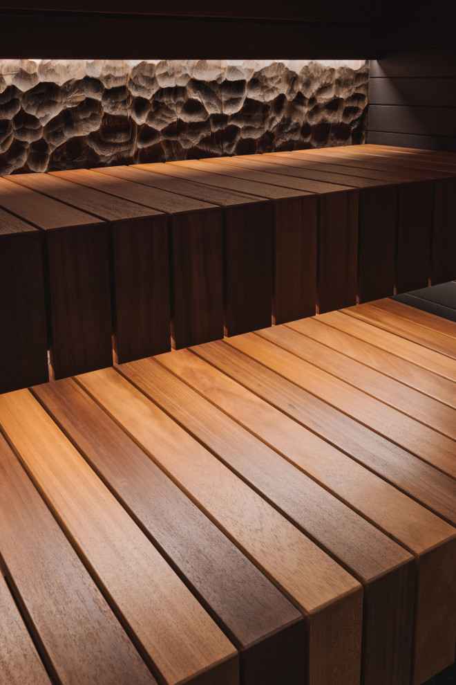 Полки из термоабаши.