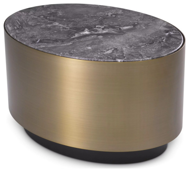 Oval Marble Side Table Eichholtz Porter Contemporary Side Tables