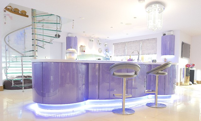 Pantone 18-3838 Ultra Violet.&rdquo; contemporary-kitchen