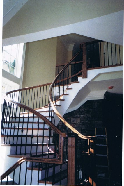 Stair rail installations minimalistisch-treppen