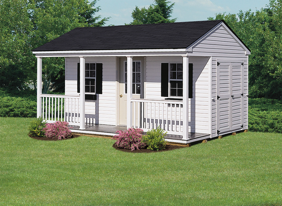 12'x16' 7' AFrame Vinyl Shed Philadelphia by The Barn Door LLC