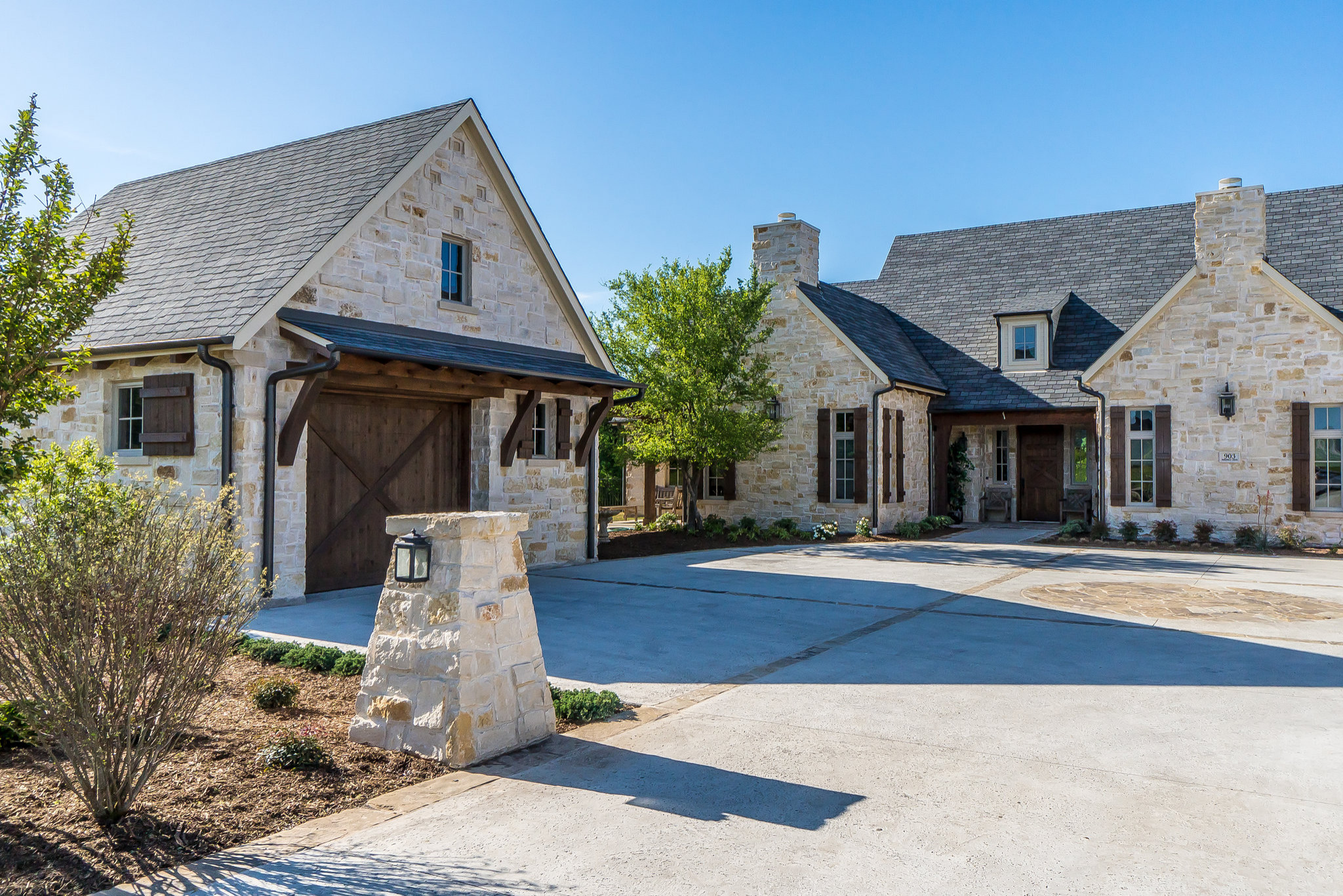 One Story French Farmhouse