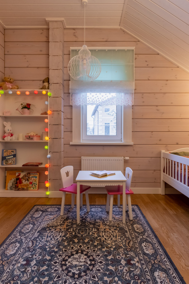 Photo of a contemporary kids' room in Saint Petersburg.