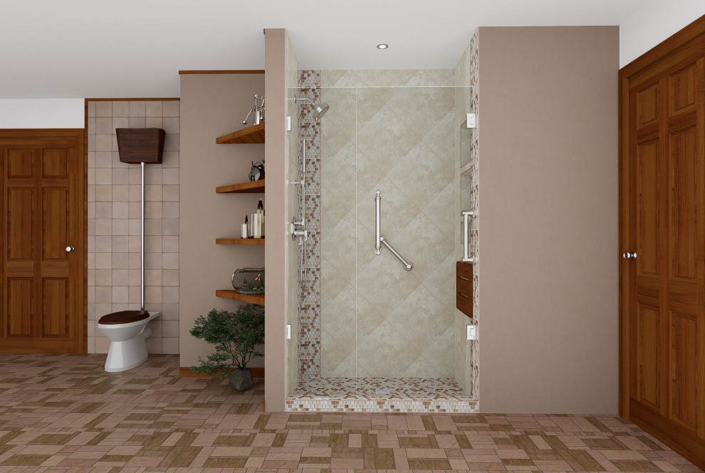 Natural Elegance: Rustic Charm in Your Shower Retreat