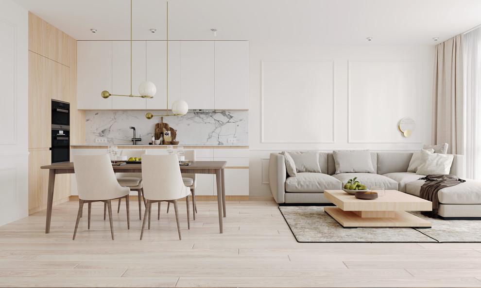 Трехкомнатная квартира в спокойных тонах