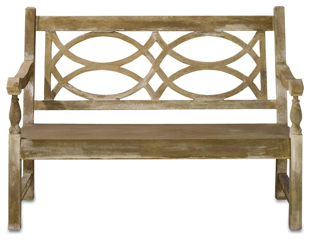 Hatfield Bench By Currey In A Hurry Traditional Upholstered Benches By Euroluxhome