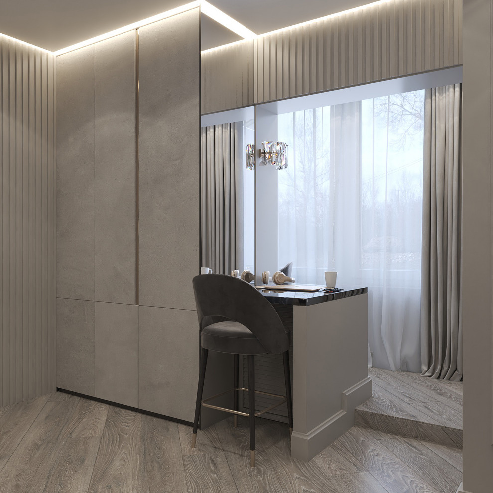 Дизайн интерьера "Гостиная в смарт двушке"