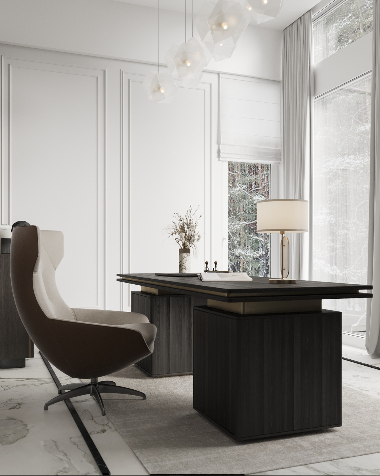 Фахверковый дом на 300 м2, в стиле ар-деко