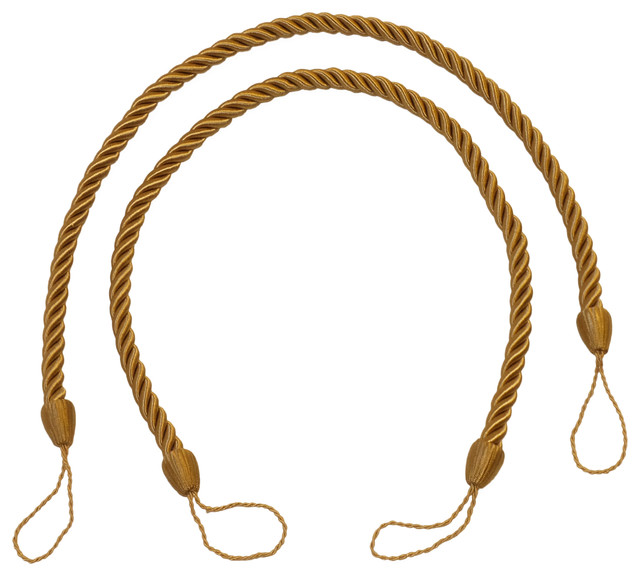 Gold Antique Gold 11/" Tassel Tieback Rustic Gold Invidual