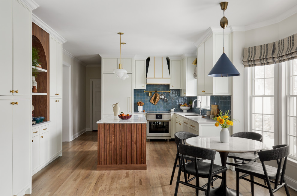 Transitional kitchen photo in New York