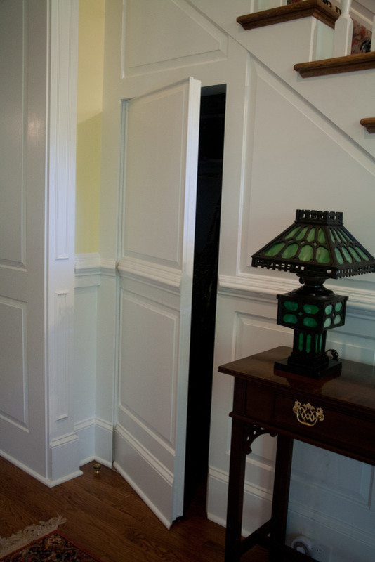 Example of a transitional hallway design in Charlotte