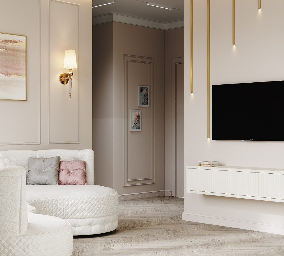 Кухня-гостинная современная классика