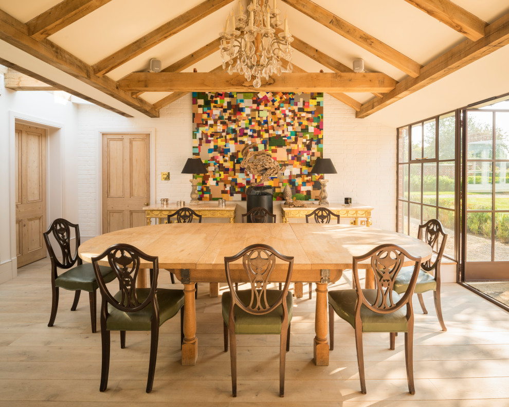Photo of a farmhouse dining room in London.