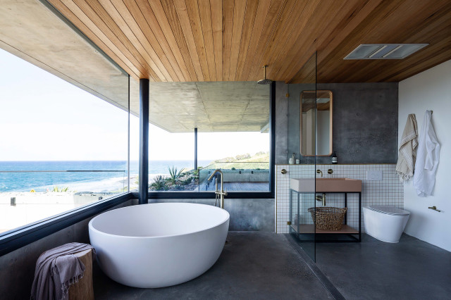 Bunker House minimalistisch-badezimmer