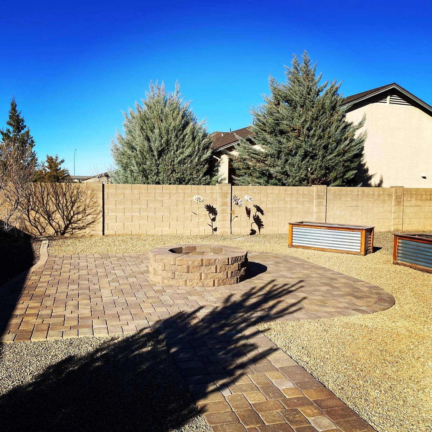 Firepit siting area
