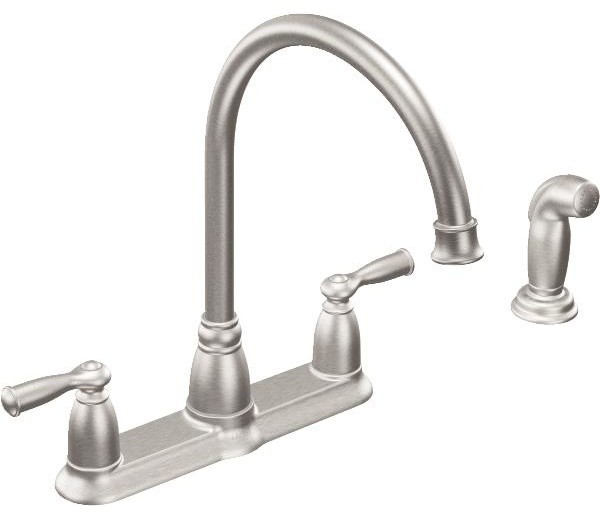 Moen CA87000SRS Banbury 2-Handle High Arc Kitchen Faucet, Spot Resist