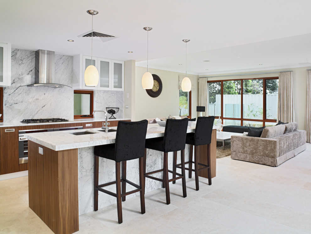 Mediterranean living room in Perth.