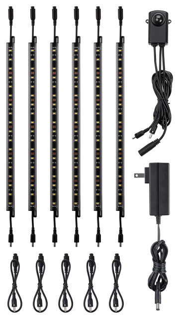 Motion Sensor LED Under Cabinet Lighting Kit, Motion  Switch, 6pcs modern-unterbauleuchten