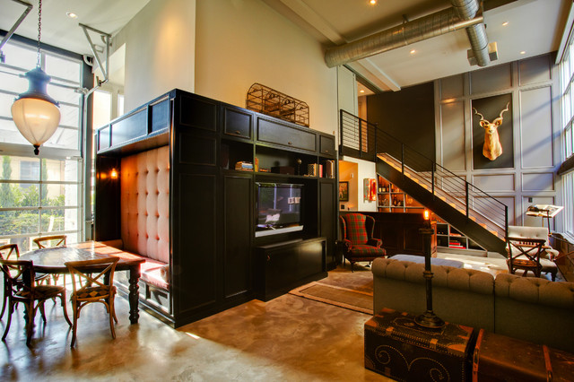 Flow Modern Interior Design - Industrial - Living Room ...