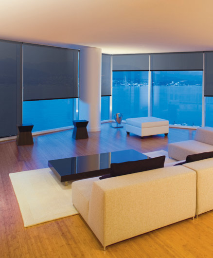 Roller Blinds modern-vardagsrum