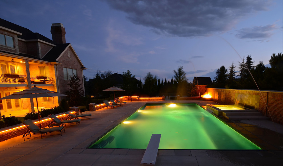 Inspiration for a traditional pool in Salt Lake City.