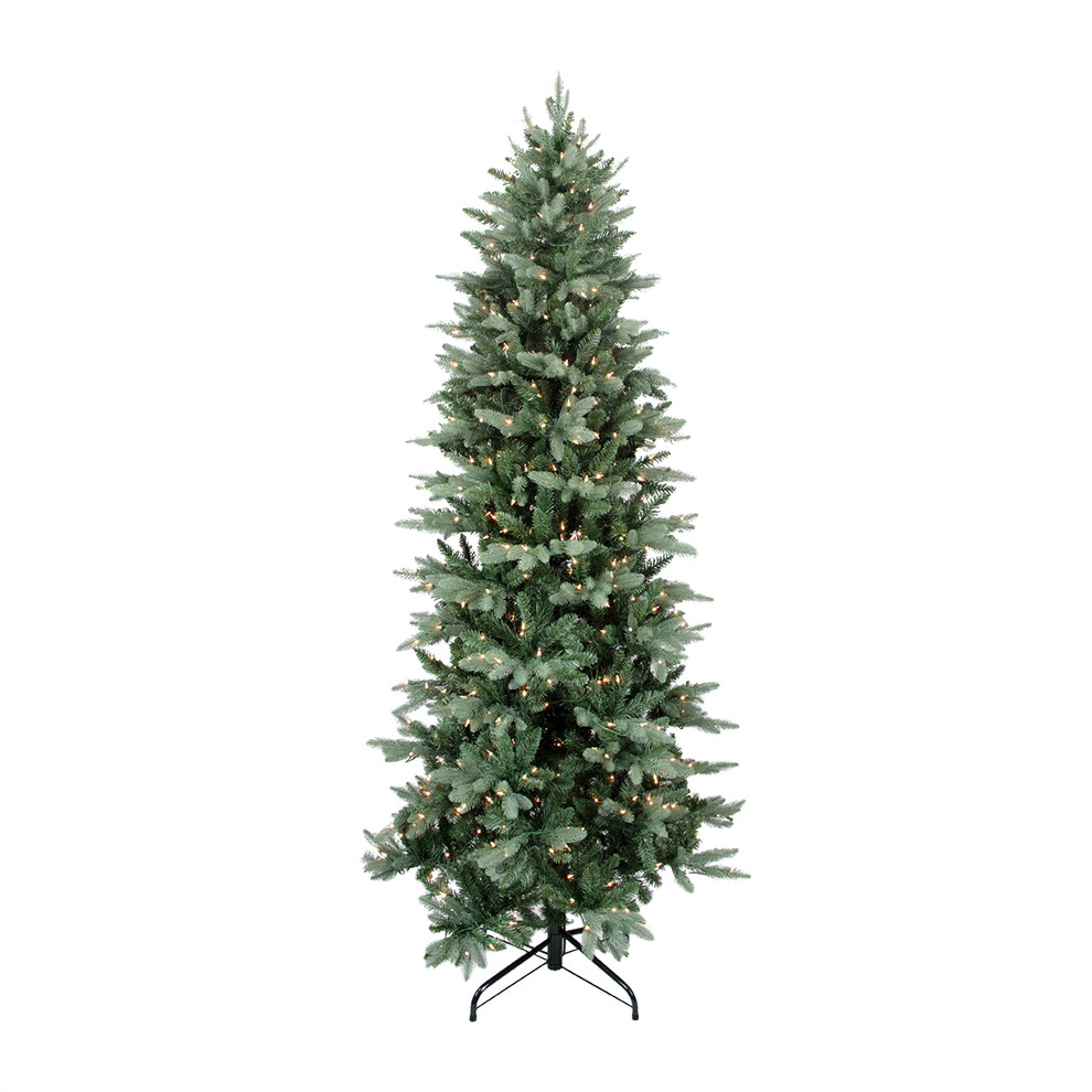 Washington Frasier PE/PVC Slim Tree 1137 Tips 400 Clear Lights, 6.5'x39"